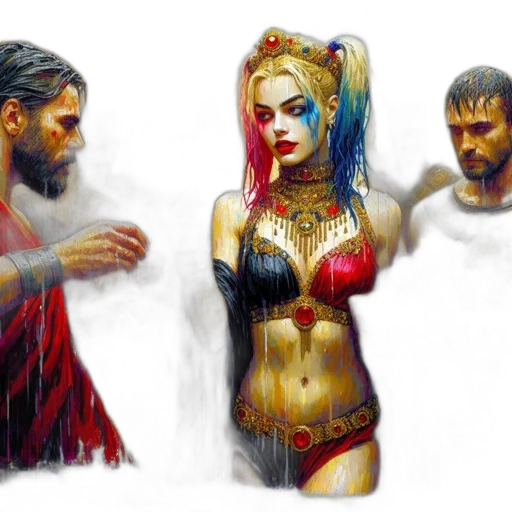fantasy art, comic book art, concept art, watercolor transparent PNG cut-out
