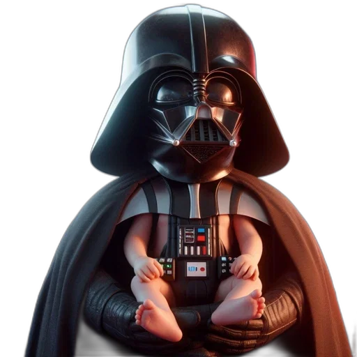photorealistic, concept art, 3d render, darth transparent PNG cut-out