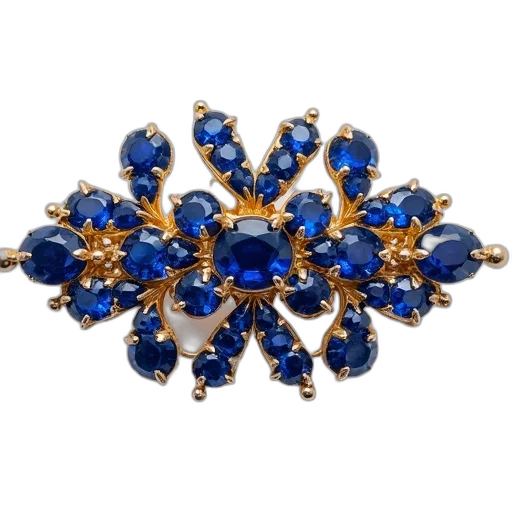 jewelry, crown, blue, gold transparent PNG cut-out