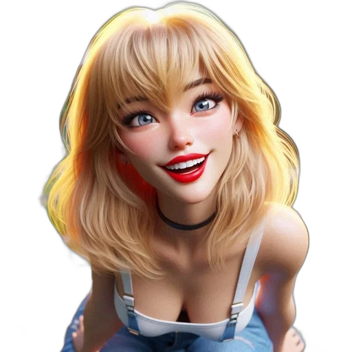 face, photorealistic, cartoon, concept art transparent PNG cut-out