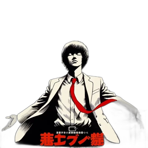 jacket, staff, anime, concept art transparent PNG cut-out
