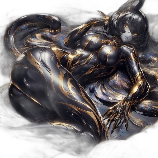 dragon, mask, creature, hair transparent PNG cut-out