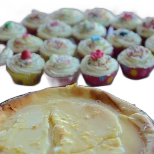 food, plate, cupcakes, colorful transparent PNG cut-out