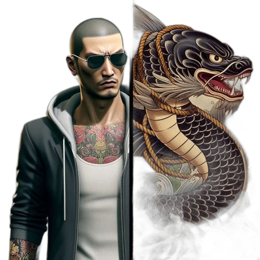 dragon, animal, jacket, concept art transparent PNG cut-out
