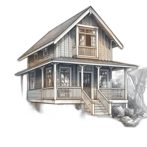 building, furniture, concept art, photorealistic transparent PNG cut-out