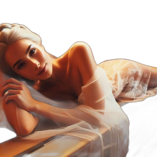 dress, photorealistic, oil painting, concept art transparent PNG cut-out