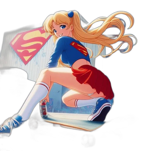 dress, anime, comic book art, concept art transparent PNG cut-out