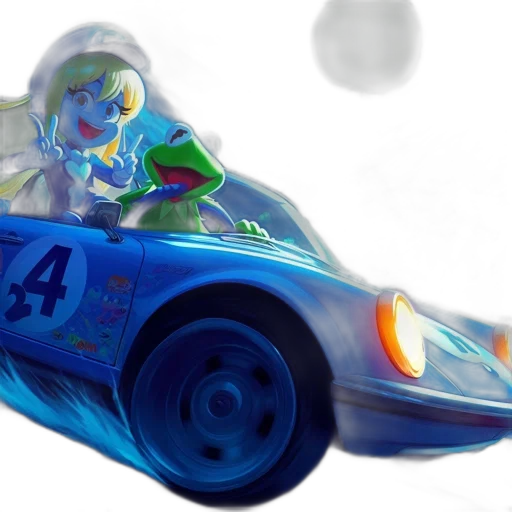 car, robot, 3d render, concept art transparent PNG cut-out