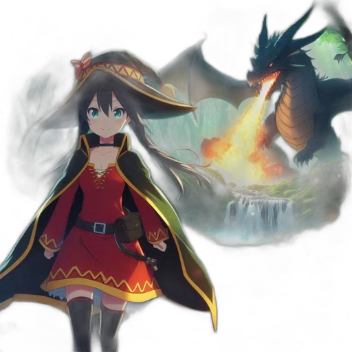 dragon, fantasy art, concept art, anime transparent PNG cut-out