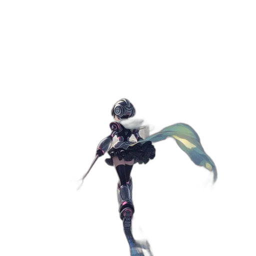weapon, sword, robot, staff transparent PNG cut-out