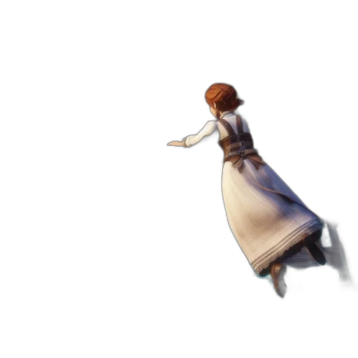 dress, staff, robot, weapon transparent PNG cut-out