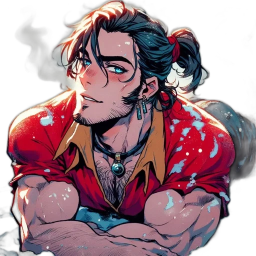 comic book art, concept art, cartoon, anime transparent PNG cut-out