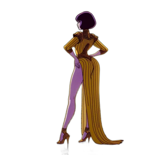 dress, staff, concept art, cartoon transparent PNG cut-out