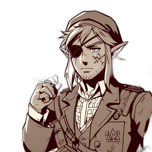 staff, jacket, concept art, pixel art transparent PNG cut-out