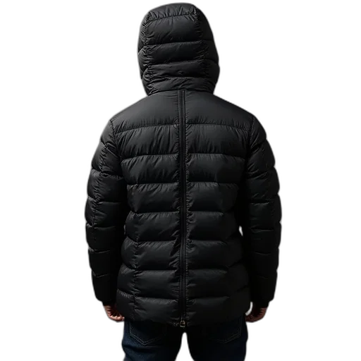 jacket, men, stormproof, quilt transparent PNG cut-out