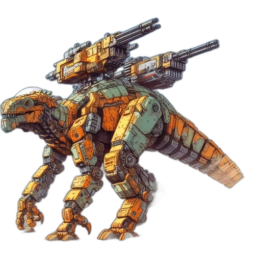 dragon, weapon, robot, animal transparent PNG cut-out