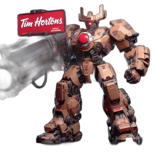weapon, robot, concept art, 3d render transparent PNG cut-out