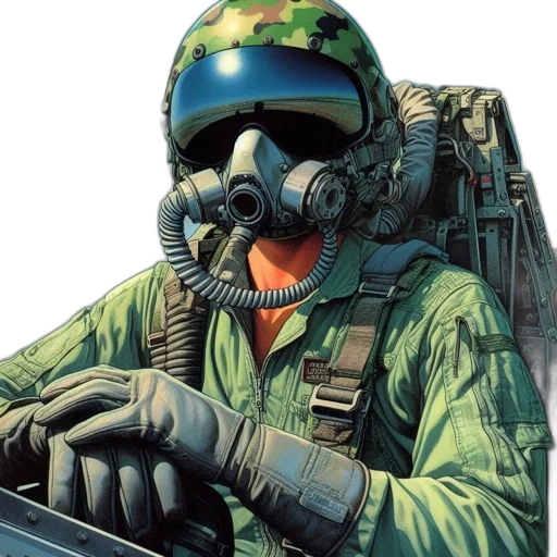 mask, jacket, face, weapon transparent PNG cut-out