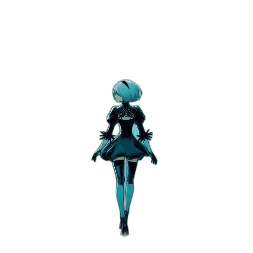 dress, robot, staff, crown transparent PNG cut-out