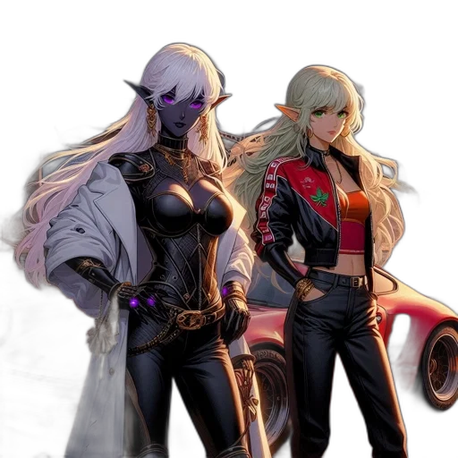 jacket, concept art, comic book art, fantasy art transparent PNG cut-out