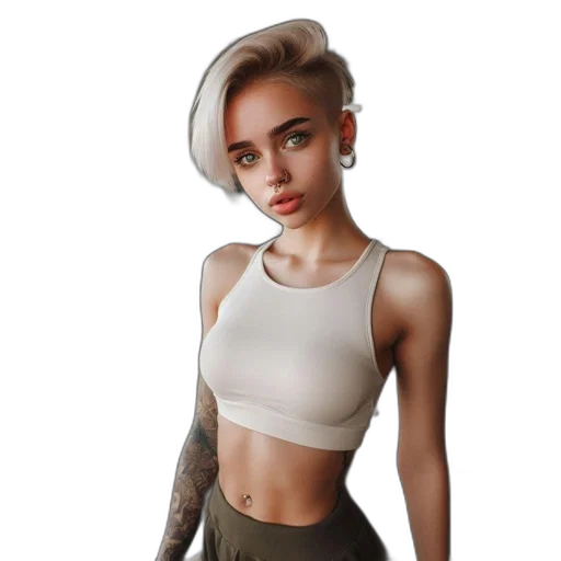 jacket, dress, jewelry, hair transparent PNG cut-out