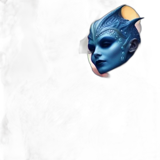 mask, face, dragon, creature transparent PNG cut-out