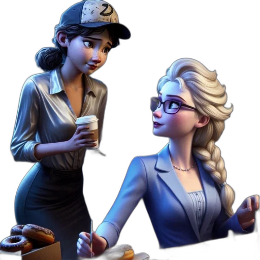 staff, hat, concept art, 3d render transparent PNG cut-out