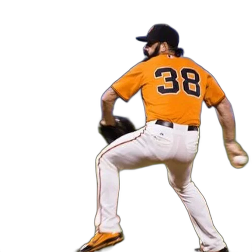 baseball, player, wearing, number transparent PNG cut-out