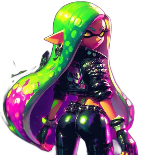 jacket, weapon, dress, staff transparent PNG cut-out