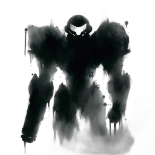 robot, mask, weapon, creature transparent PNG cut-out