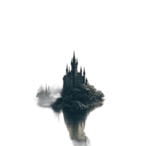 crown, dragon, tree, sword transparent PNG cut-out
