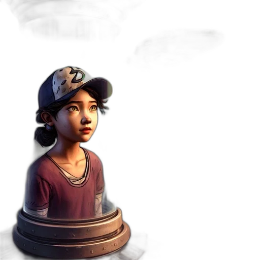 hat, staff, face, weapon transparent PNG cut-out