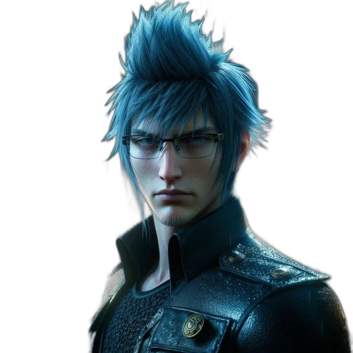 dragon, jacket, staff, face transparent PNG cut-out