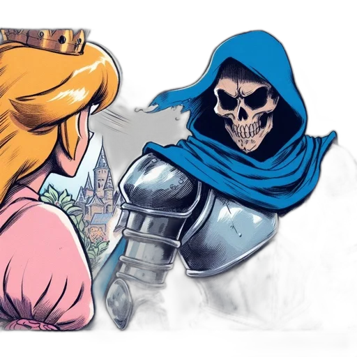 comic book art, concept art, fantasy art, cartoon transparent PNG cut-out