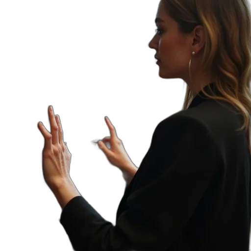 staff, jacket, jewelry, face transparent PNG cut-out