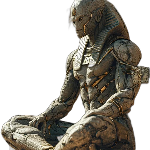robot, creature, concept art, 3d render transparent PNG cut-out