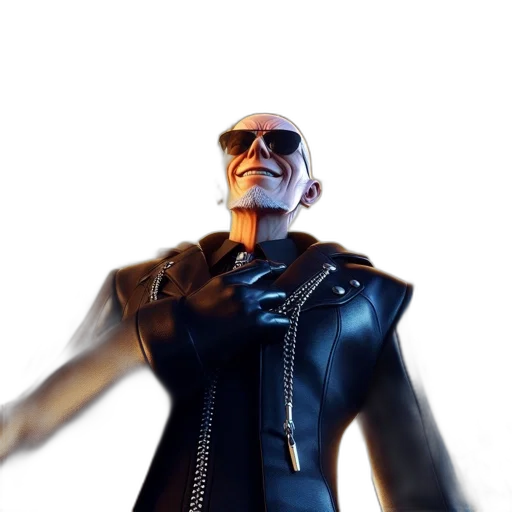 jacket, robot, 3d render, concept art transparent PNG cut-out