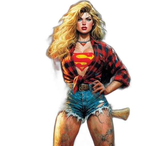 comic book art, concept art, fantasy art, cartoon transparent PNG cut-out