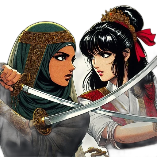 sword, weapon, staff, fantasy art transparent PNG cut-out