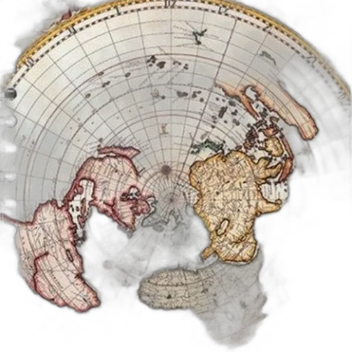 hair, vintage, map, circular transparent PNG cut-out