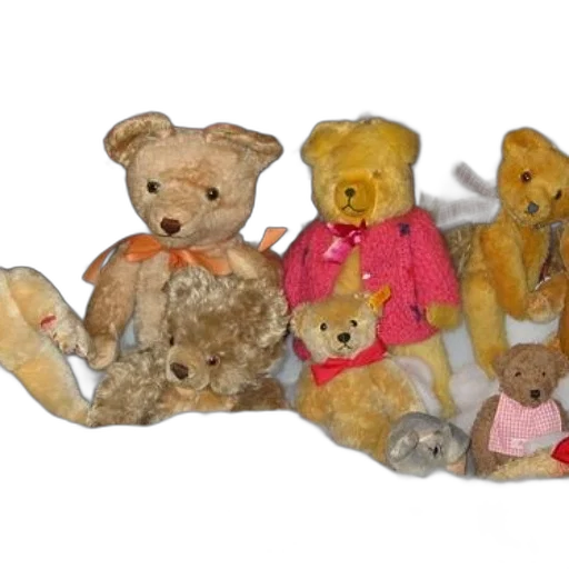 collection, teddy, bears, including transparent PNG cut-out