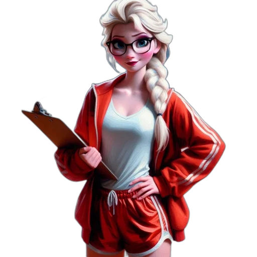 jacket, staff, dress, comic book art transparent PNG cut-out