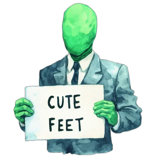 shoes, creature, face, robot transparent PNG cut-out