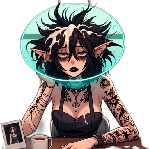 jewelry, mask, staff, creature transparent PNG cut-out