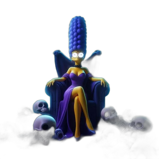 crown, staff, hat, creature transparent PNG cut-out
