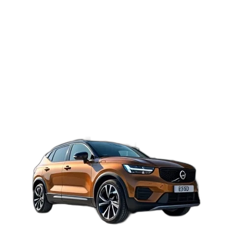 car, brown, compact, parked transparent PNG cut-out