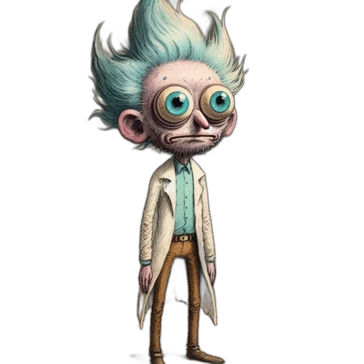 staff, creature, jacket, mask transparent PNG cut-out