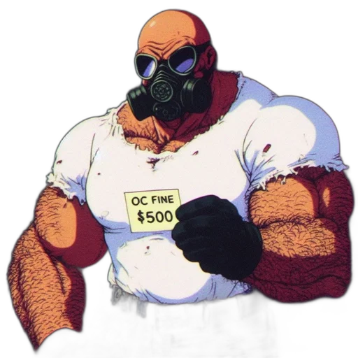 mask, jacket, robot, concept art transparent PNG cut-out