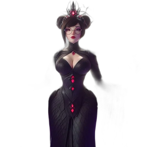 dress, crown, concept art, fantasy art transparent PNG cut-out