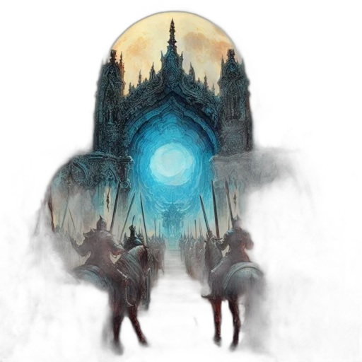 mask, concept art, fantasy art, watercolor transparent PNG cut-out